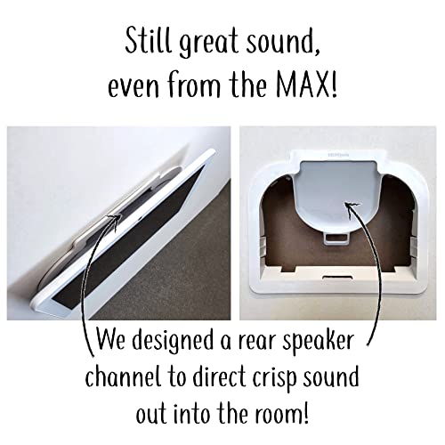 Mount Genie Simple Built-in Google Nest Hub MAX Wall Mount: The Perfect Smart Home Command Center | Fully Exposed Speakers | Designed in The USA - Image 3