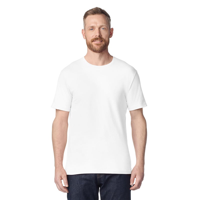 Gildan Adult Softstyle Cotton T-Shirt, Style G64000, Multipack, White (12-Pack), Large - Image 2