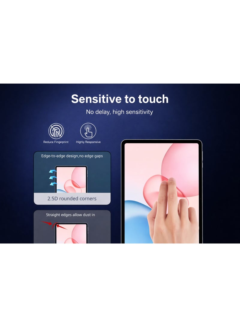 اسكرينة تاب Huawei Mate Pad 11.5 -115S – زجاج حراري ضد الكسر، مقاومة للصدمات اليومية، شفافية عالية، تاتش سلس وسهلة التركيب - Image 4