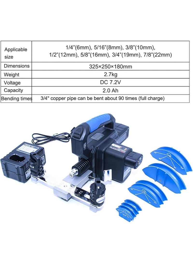 GGOOT Electric Copper Tube Bender, Tube Bender Kit Refrigeration Ratcheting Tubing Benders, Hardware Benders, 1/4" To 7/8" Copper Pipe Bending Tool, For Air Conditioning Refrigerator Repair - Image 3