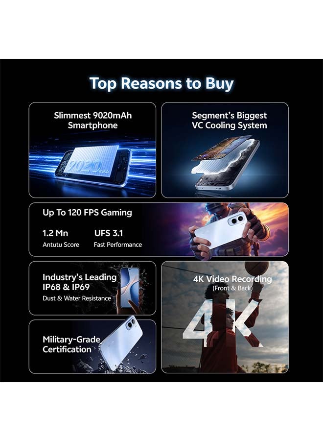 vivo T5 Pro 5G AI Dual SIM Blue 8GB 256GB With Exclusive Gifts: TWS Pro, 90W charger, Protective Cover And 24 Months Warranty + 1 Year Screen Replacement - Middle East Version - Image 2