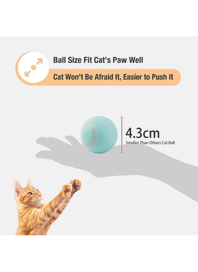Meetion - Interactive Smart Cat Ball,Quiet Cat Toys for Indoor Cats Adult Automatic 360° Rotating Kitten Toys,Intelligent Automatic Mobile Ball USB Charging Pet Toy,Fun Gift for Kitten - Image 1