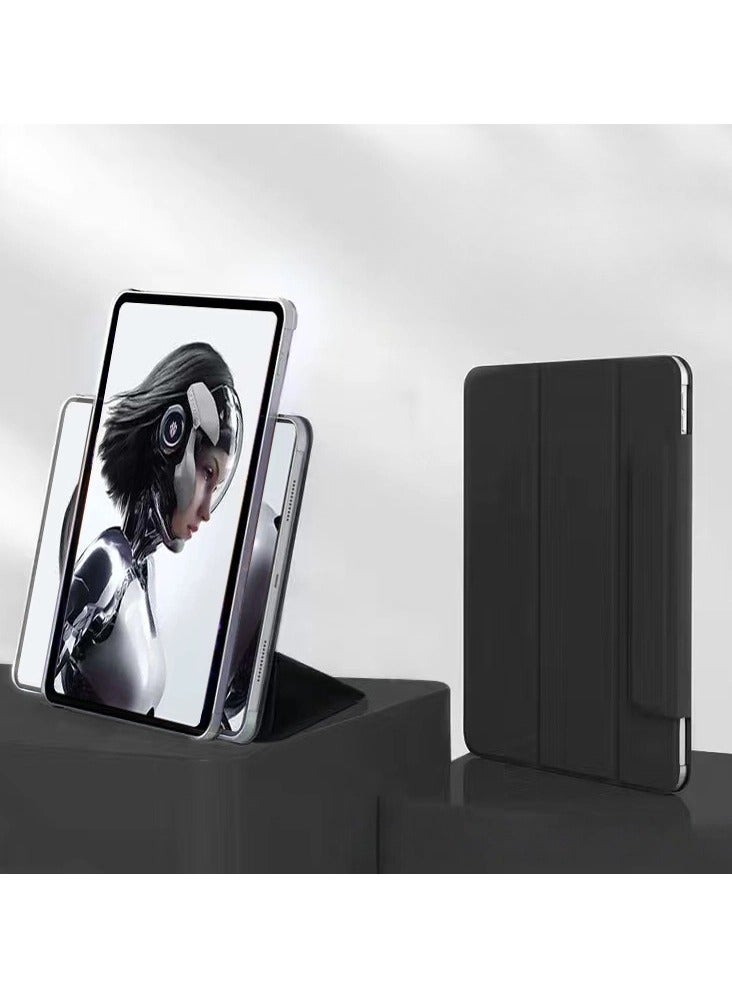 عام حافظة واقية متوافقة مع لوح Red Magic Pad 3 Pro مقاس 9.06 بوصة (2025) 【بدعم القلم】 - غطاء ثلاثي الطيات مغناطيسي قابل للإزالة، خلفية شفافة غير لامعة مع وظيفة التشغيل/الإيقاف التلقائي - Image 1