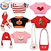 ChezMax Capybara Plush Toy Clothes Accessories 10Pcs Holiday Clothes for 10 Stuffed Animal Dress Up Capibaras Peluches Cute Super Soft Capybara Stuffies Birthday Gifts for Kids Boys Girls No Doll - Image 2