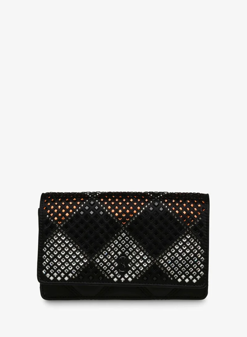 Steve madden baddi women's black multicolor crossbody bag