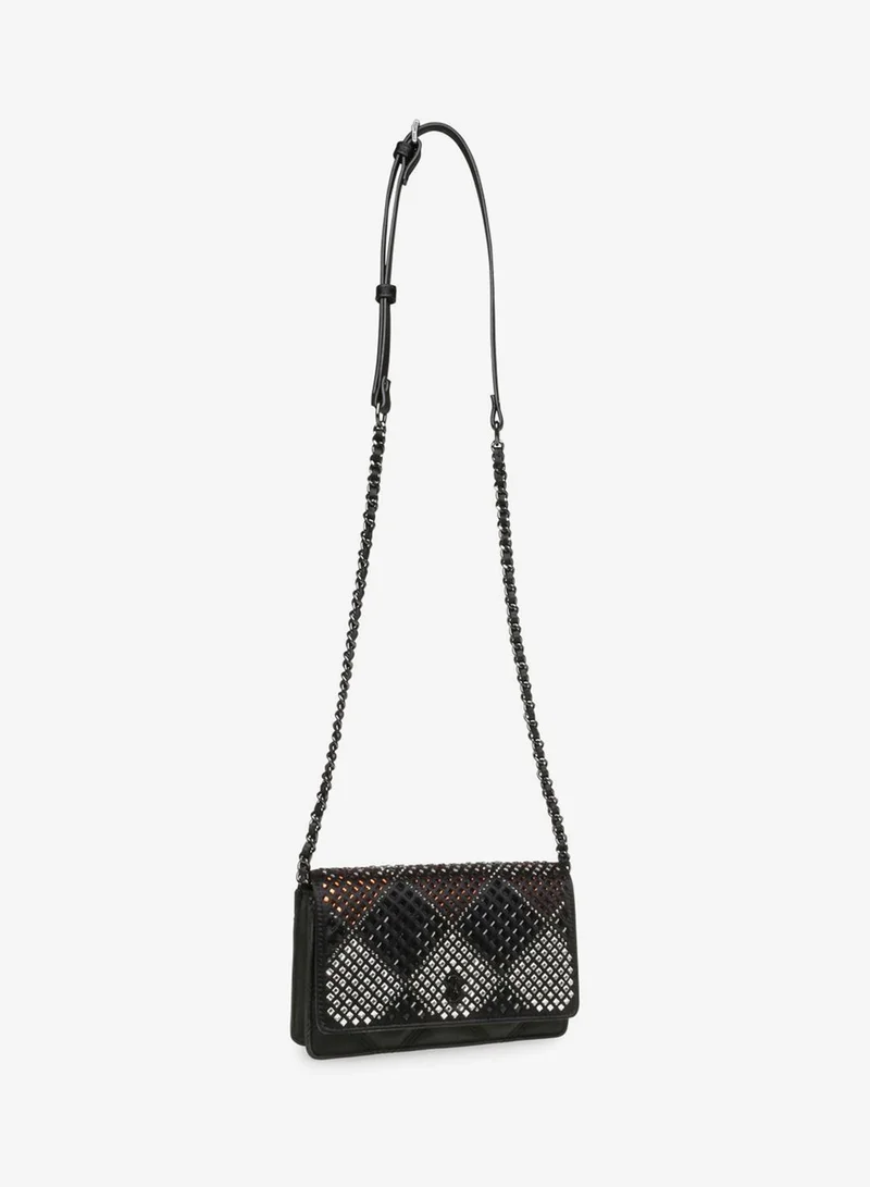 STEVE MADDEN BLACK MULTICOLOR Steve madden baddi women's black multicolor crossbody bag for Women | Best Price UAE