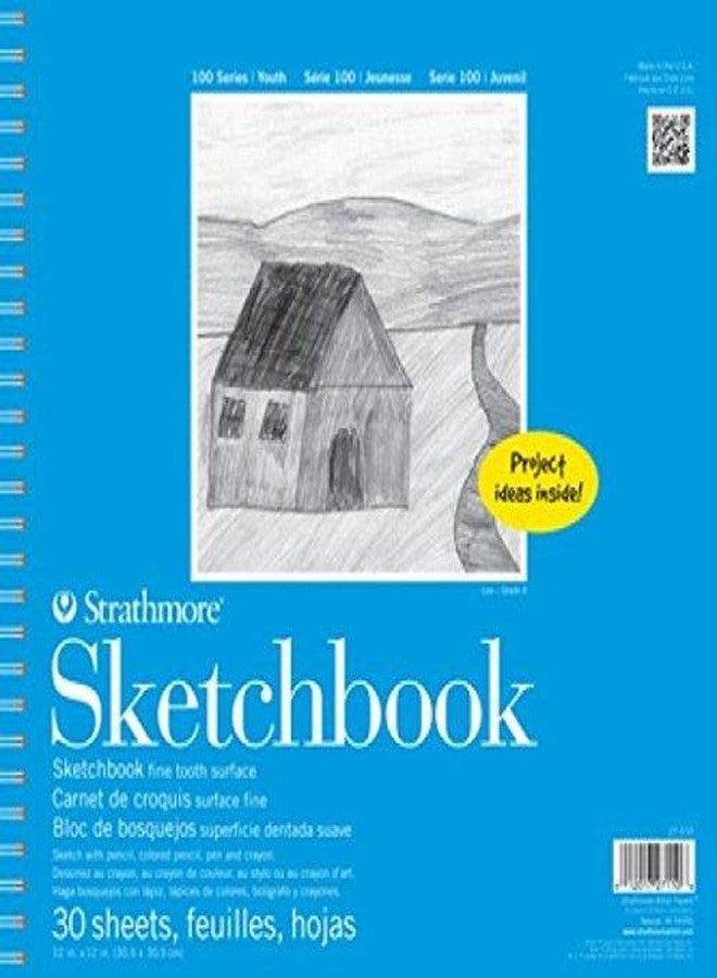 Strathmore STR- 30 Sheet Kids Spiral Sketch Book, 12", 12 by 12" - Image 1