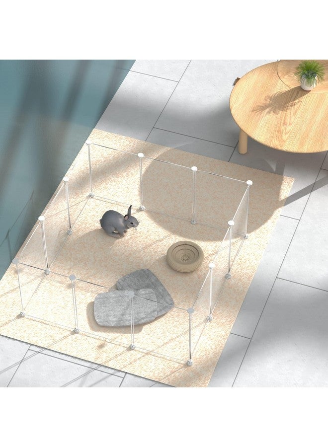 HOMICKER حظيرة لعب الحيوانات الأليفة المحمولة من هوميكر، حظيرة لعب الحيوانات الصغيرة، سياج قابل للتخصيص في الشكل والارتفاع، سياج فناء للحيوانات الأليفة من أجل خنازير غينيا والأرانب والقوارض والفئران والهامستر والقنافذ والجراء والسلاحف - 12 لوحة - Image 5