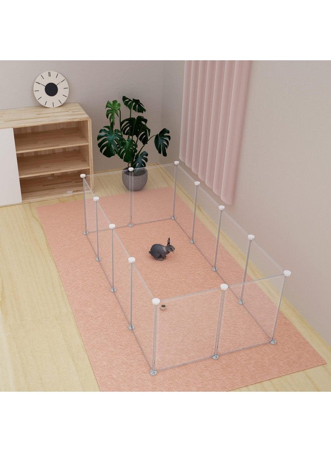 HOMICKER حظيرة لعب الحيوانات الأليفة المحمولة من هوميكر، حظيرة لعب الحيوانات الصغيرة، سياج قابل للتخصيص في الشكل والارتفاع، سياج فناء للحيوانات الأليفة من أجل خنازير غينيا والأرانب والقوارض والفئران والهامستر والقنافذ والجراء والسلاحف - 12 لوحة - Image 4