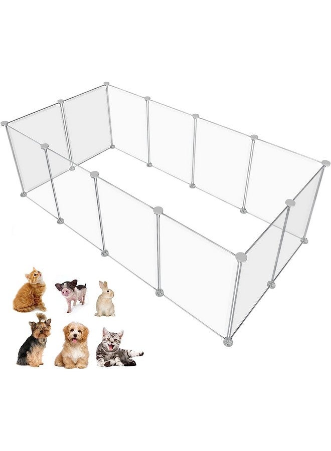 HOMICKER حظيرة لعب الحيوانات الأليفة المحمولة من هوميكر، حظيرة لعب الحيوانات الصغيرة، سياج قابل للتخصيص في الشكل والارتفاع، سياج فناء للحيوانات الأليفة من أجل خنازير غينيا والأرانب والقوارض والفئران والهامستر والقنافذ والجراء والسلاحف - 12 لوحة - Image 1