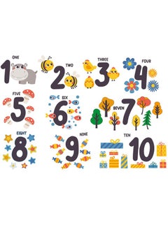 Generic Cartoon Digital Pattern Children's Room Kindergarten Beautification Decoration Wall Stickers  - Image 3