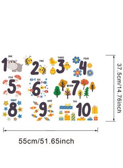 Generic Cartoon Digital Pattern Children's Room Kindergarten Beautification Decoration Wall Stickers  - Image 4