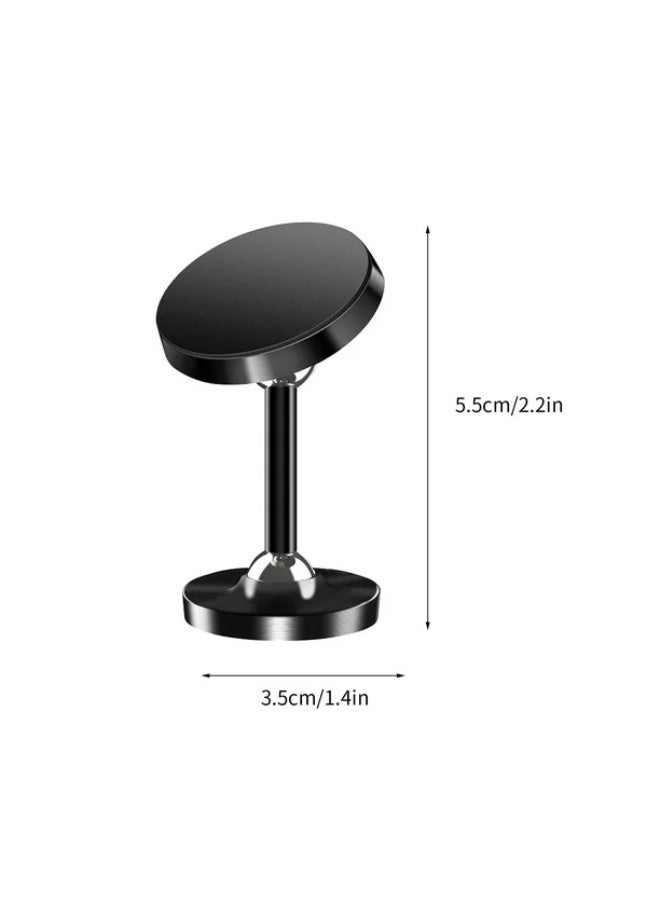 °، قاعدة مغناطيسية للوحة القيادة، حامل هاتف عالمي متوافق – أسود || 360حامل هاتف مغناطيسي للسيارة، دوران  مم55 - Image 3