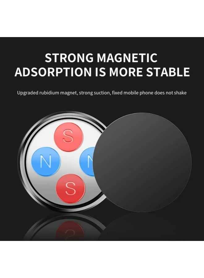 °، قاعدة مغناطيسية للوحة القيادة، حامل هاتف عالمي متوافق – أسود || 360حامل هاتف مغناطيسي للسيارة، دوران  مم55 - Image 5