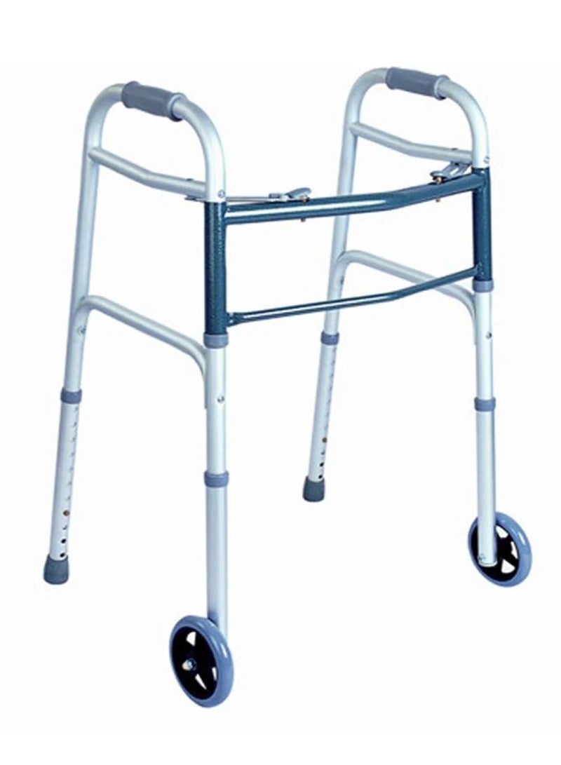 MEDIA6 مشاية طبية قابلة للطي خفيفة الوزن مع عجلة