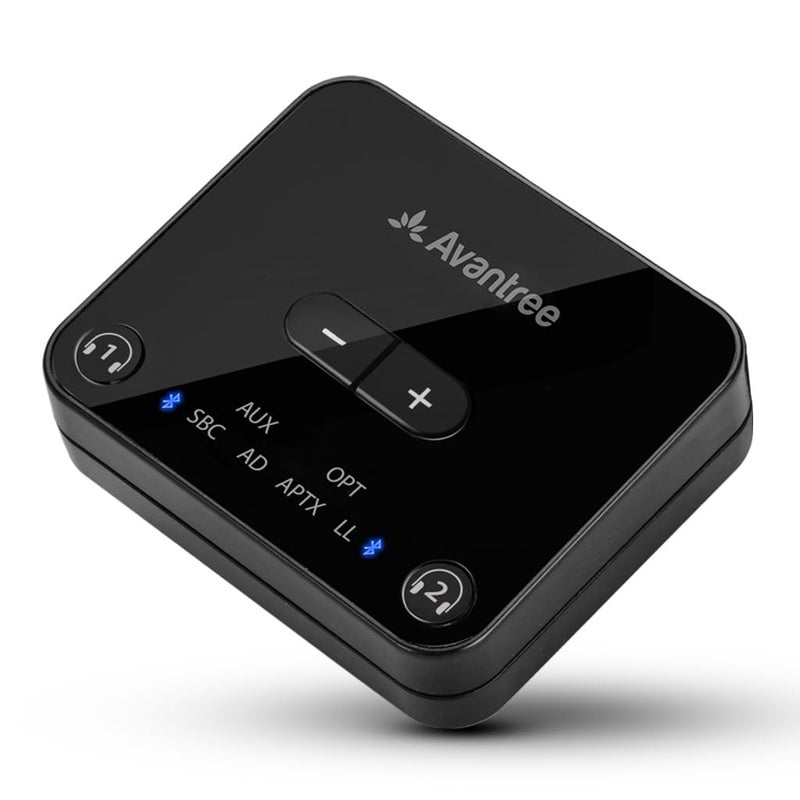 Avantree Audikast Plus - Bluetooth 5.3 Audio Transmitter for TV with Optical or AUX Audio Output Port, aptX Low Latency & Adaptive, Qualcomm Chipset, Boost Volume, 100ft Range, Dual Link - Image 1