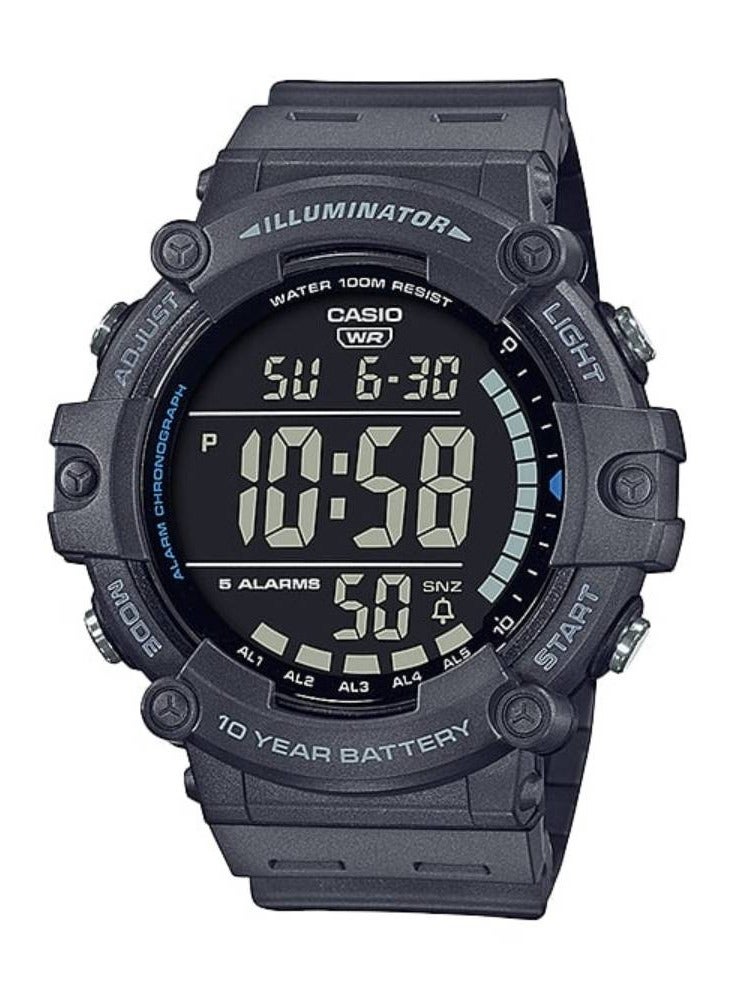 Casio Water Resistant Digital Resin Band Men's Watch - AE-1500WH-8BV - 51.2mm