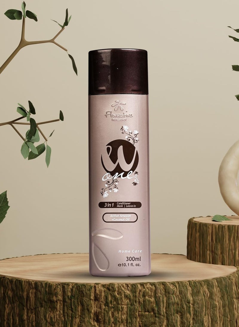 Floractive Oily Hair Treatment Conditioner with Coconut Oil & Ozone Protein – 300ml - Image 2