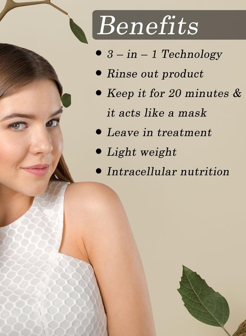 Floractive Oily Hair Treatment Conditioner with Coconut Oil & Ozone Protein – 300ml - Image 3