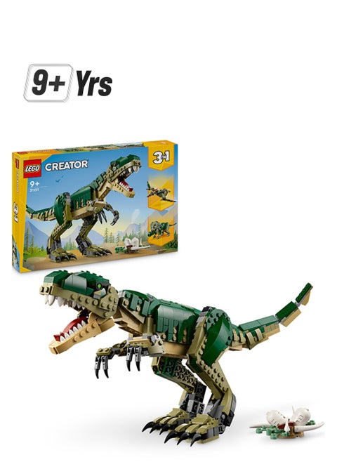 Creator 3in1 T. rex, Dinosaur Toy for Kids 31151 (626) Pieces
