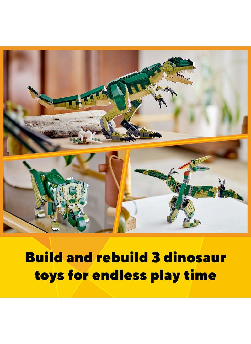 LEGO Creator 3in1 T. rex, Dinosaur Toy for Kids 31151 (626) Pieces  - Image 4