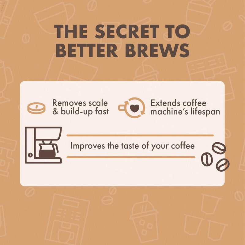 Urnex Dezcal Descaling Tablets - 120 Uses, Universal Compatibility with Keurig, Nespresso, Breville, De’Longhi, and More - Effective Descaler for Coffee Makers, Espresso Machines, Boilers, and More - Image 1