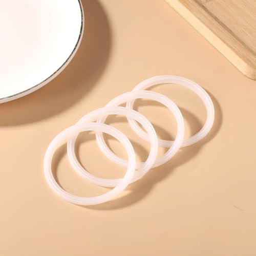 lasuroa 4pcs Replacement Seal Ring for Thermos Funtainer 10oz Food Jar, BPA-Free Silicone Food Container Gaskets for Lid Seals Kitchen Storage (White) - Image 4