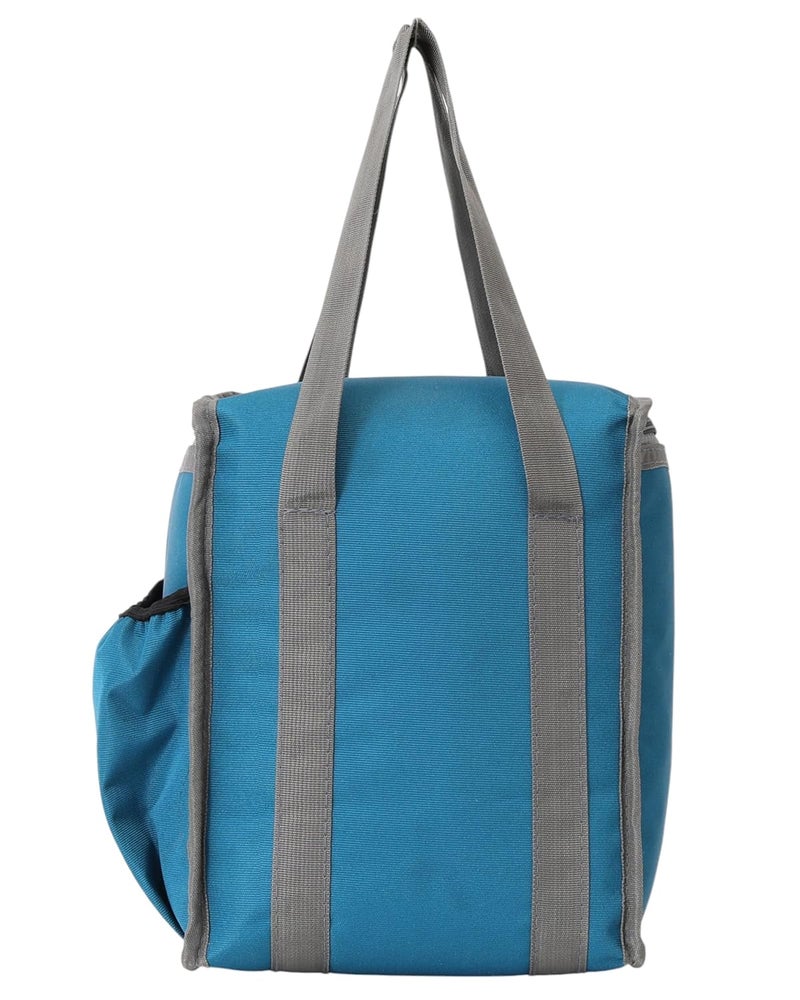 HACKON STAR 10L Lunch Tiffin Bag for School & Picnic for Boys & Girls Waterproof Lunch Bag (Green w) - Image 4