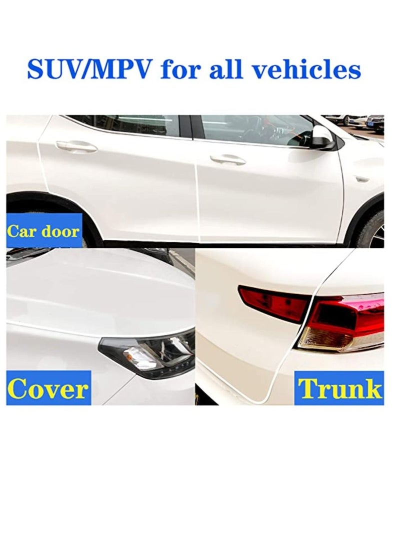 واقيات حواف باب السيارة على شكل حرف U واقي مانع تسرب مطاطي لحافة الباب وشريط ممتص للصدمات مناسب لمعظم السيارات بطول 5 متر و 32 قدمًا - Image 5