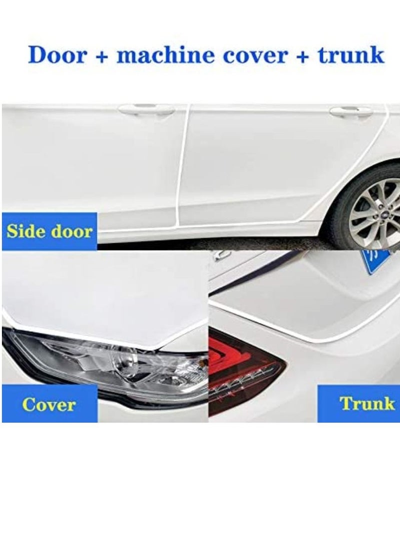 واقيات حواف باب السيارة على شكل حرف U واقي مانع تسرب مطاطي لحافة الباب وشريط ممتص للصدمات مناسب لمعظم السيارات بطول 5 متر و 32 قدمًا - Image 4