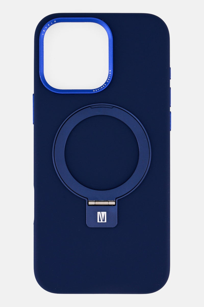 LEVELO iPhone 16 Pro Max  Iris Pro Magsafe Silicone Case , Navy - Image 2