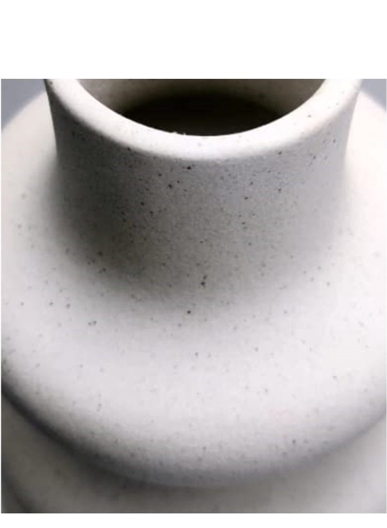 كيلا مزهرية زهور بتصميم موجة بيضاء - Image 3