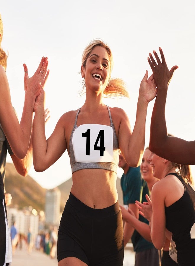 Hanaive 50 Pieces Running Bib Numbers with Safety Pins for Marathon Sports Competition Events Tearproof Waterproof, 6 x 7.5 Inch (1-50 Number) - Image 4