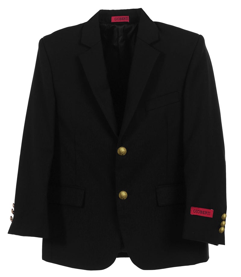 Gioberti Big Boys Formal Black Blazer Jacket, Size 10 - Image 1