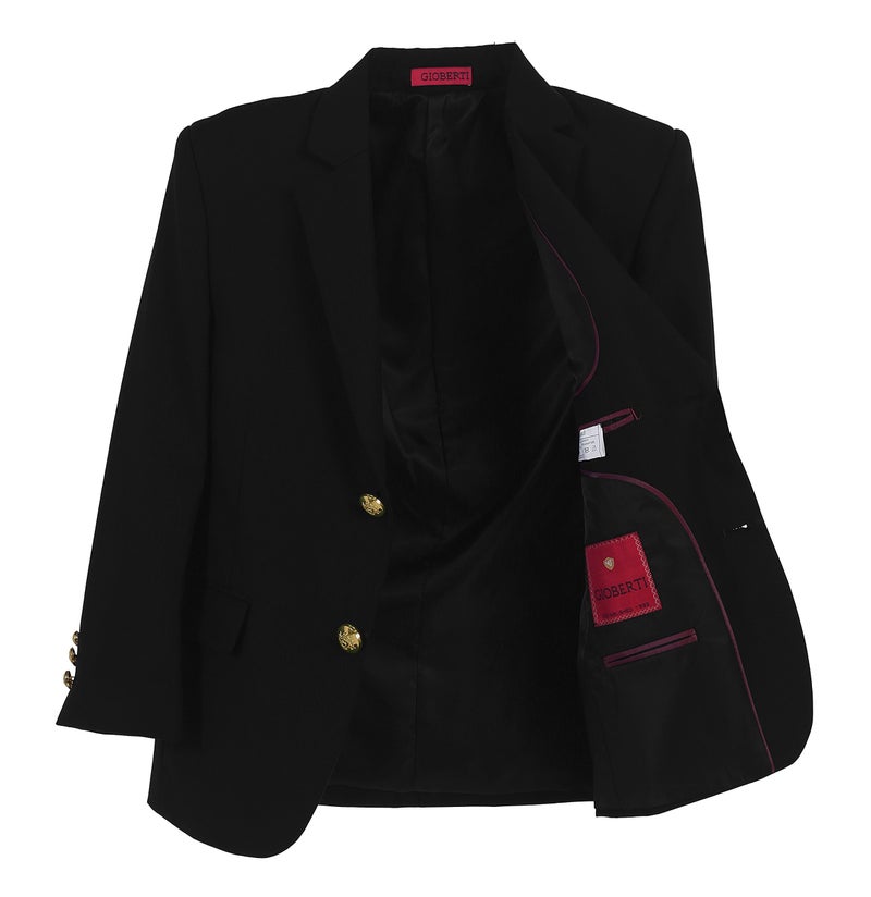 Gioberti Big Boys Formal Black Blazer Jacket, Size 10 - Image 3