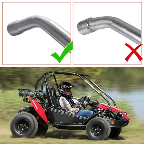 JOIQEXJ Exhaust Header Pipe for Predator 196cc 212cc GX160 GX200 Go Kart - Image 3