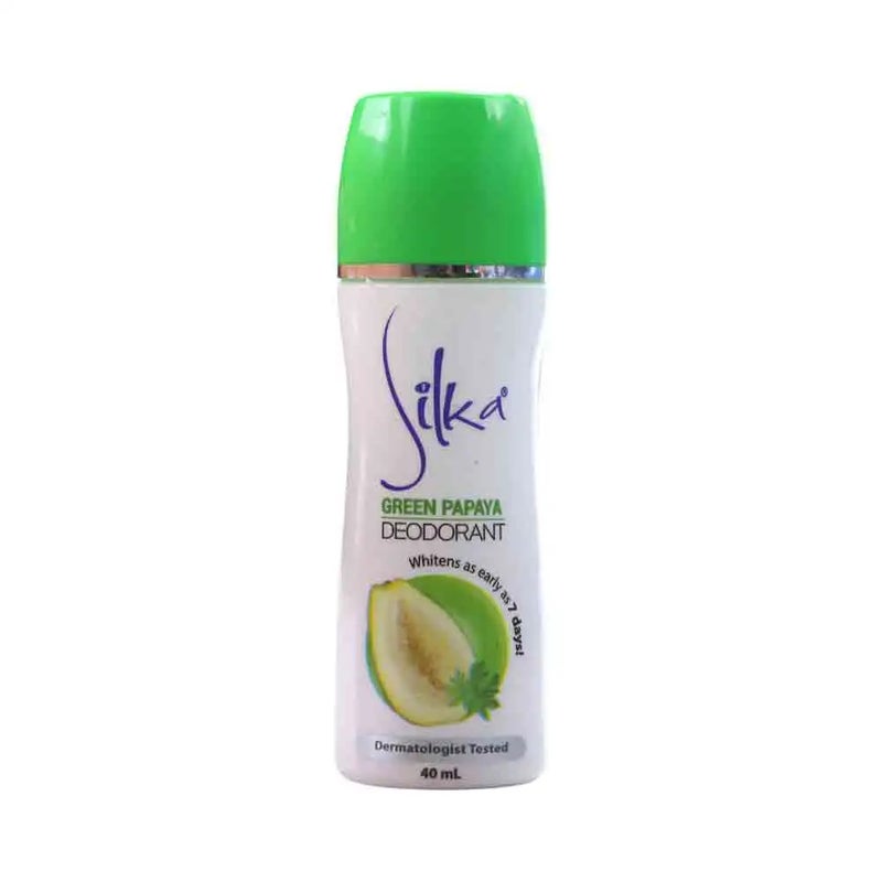 Silka Green Papaya Deodorant Roll On- 40ml - Image 1