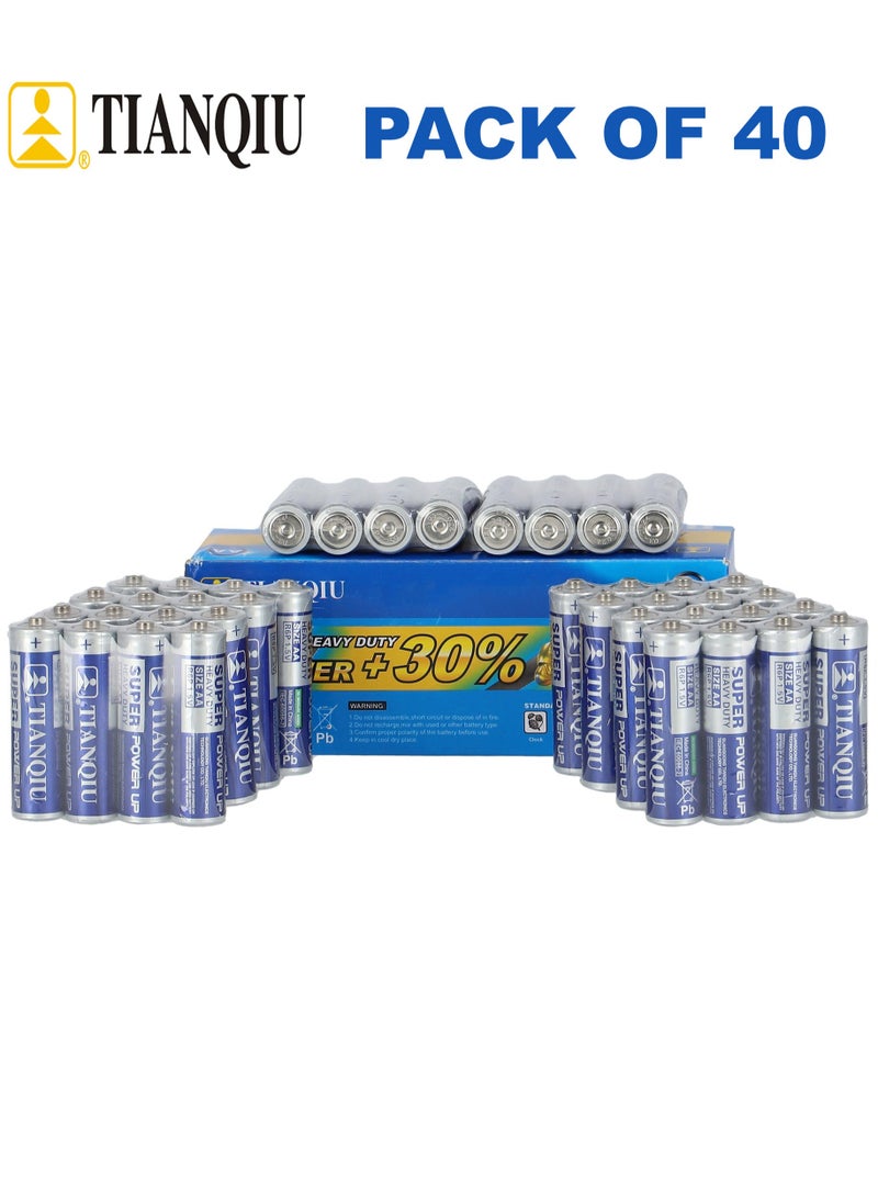 TIANQIU Pack Of 40 Super Heavy Duty AAA Battery  - Image 1