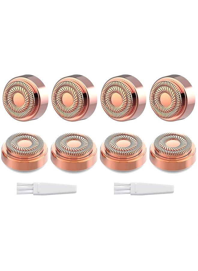 Facial Hair Remover Replacement Head,Generation 1,18K Rose Gold Plated Blades,8 Count, First Generation (FIT with GEN 1 HAIR REMOVER)