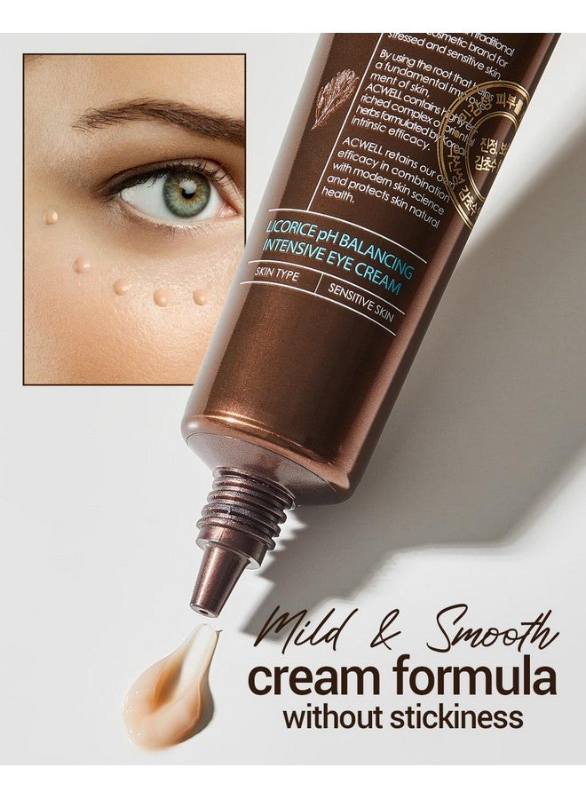 ACWELL Licorice Ph Balancing Intensive Antiwrinkle Eye Cream 1.01 Fl.Oz. For Dark Circles And Puffiness With Peptides And Licorice Water Antiaging Face Cream For Men And Women - Image 4
