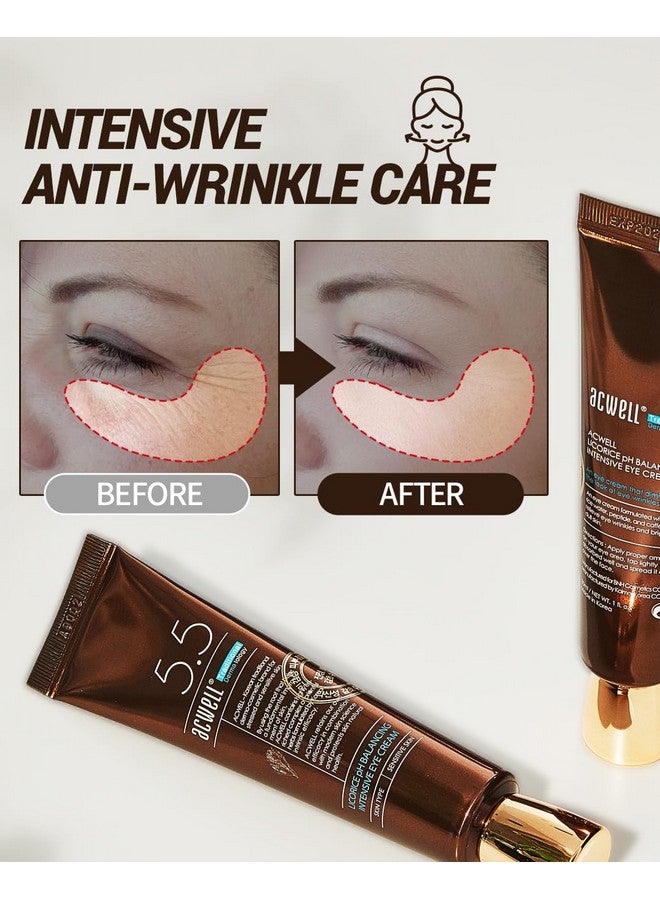 ACWELL Licorice Ph Balancing Intensive Antiwrinkle Eye Cream 1.01 Fl.Oz. For Dark Circles And Puffiness With Peptides And Licorice Water Antiaging Face Cream For Men And Women - Image 3