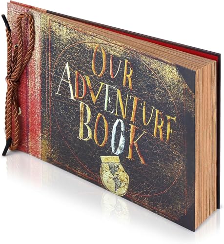 Let the Adventure Begin Adventure Book Handcrafted Diary Photo ScrapbookTailored for Preserving Cherished MomentsGift for Couples AnniversariesWeddingsGlobetrottersBirthdaysChristmas Notetaking Gifts - Image 1