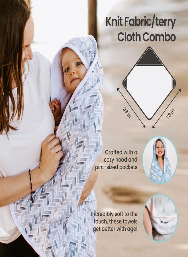 Copper Pearl Hooded Bath Towels Premium Knit/Terry Cloth Baby Towels with Hood, Pockets, and Cool Designs - Great to Gift and Make Bath Time Fun - Baby Bath Towel, Dinosaurs of Jurassic Park - Image 3