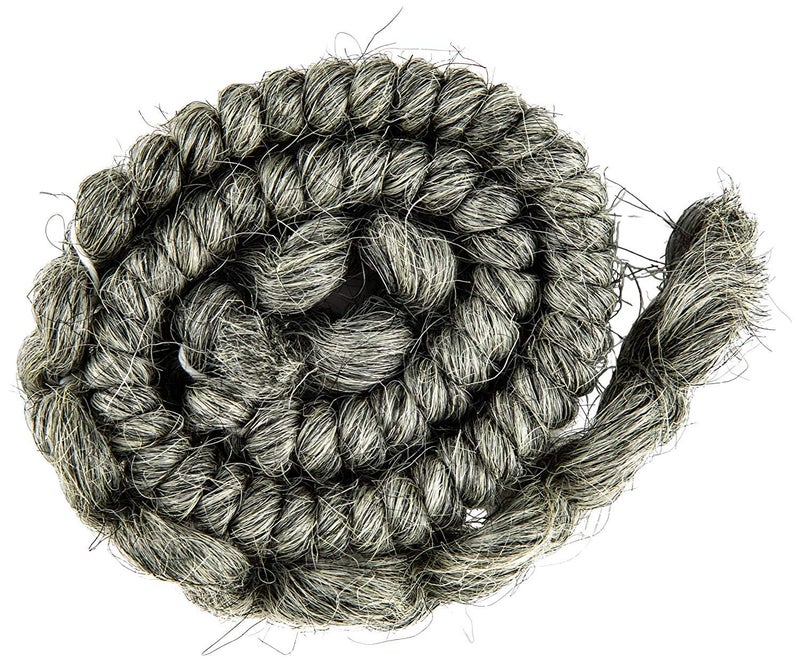 Mehron Makeup Crepe Hair | Fake Hair for Special Effects Makeup, Theatre, Stage & Screen, Cosplay, Halloween FX| 12 Inch Extra Long Braid (Medium Grey) - Image 1