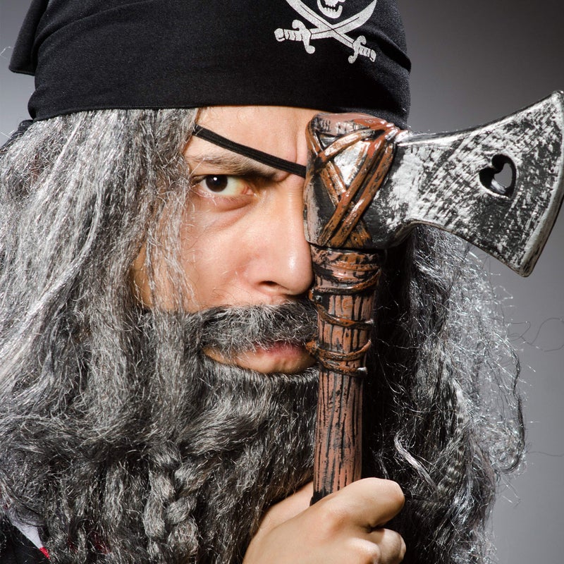 Mehron Makeup Crepe Hair | Fake Hair for Special Effects Makeup, Theatre, Stage & Screen, Cosplay, Halloween FX| 12 Inch Extra Long Braid (Medium Grey) - Image 5