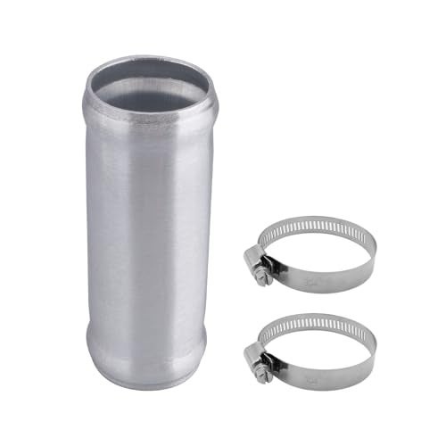 AC PERFORMANCE 15 38mm OD Aluminum Alloy Hose Joiner Silicone Pipe Connector Bead 4 Length with 304 SS Clamps - Image 1