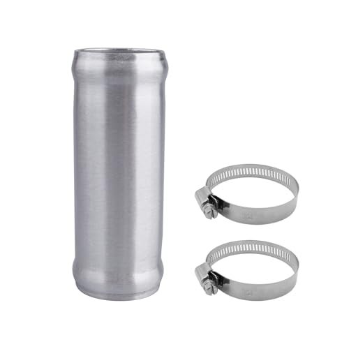 AC PERFORMANCE 15 38mm OD Aluminum Alloy Hose Joiner Silicone Pipe Connector Bead 4 Length with 304 SS Clamps - Image 3