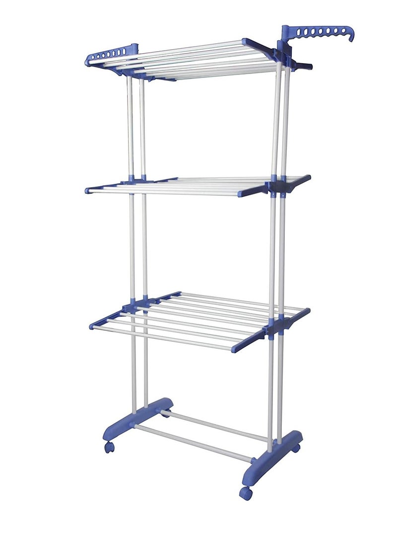 Three Layer Clothes Rack Hanger With Wheels - Image 1