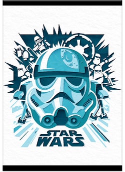 Star Wars A4 40 Squared PP Covered Stitched Notebook