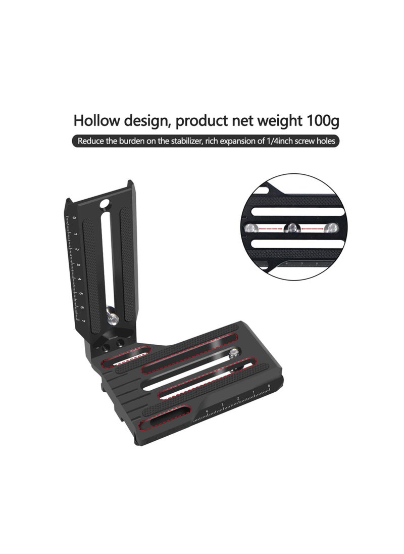 Y&D - SLR Vertical Fast Mounting Board Black Loading Professional L Type Mount Bracket for ZHIYUN WEEBILL, RSC2 RS2, DJ1 - Image 1